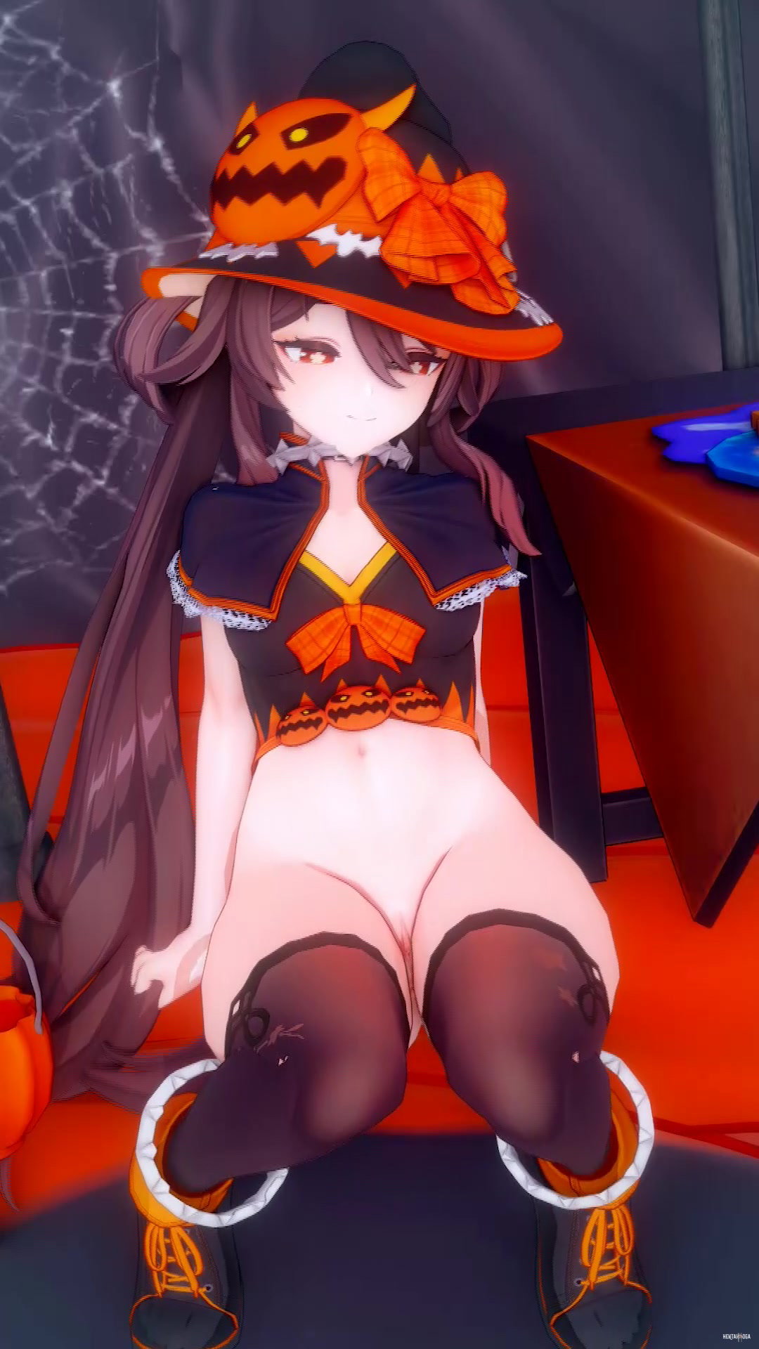 17 Hu Tao Halloween - Free hentai video