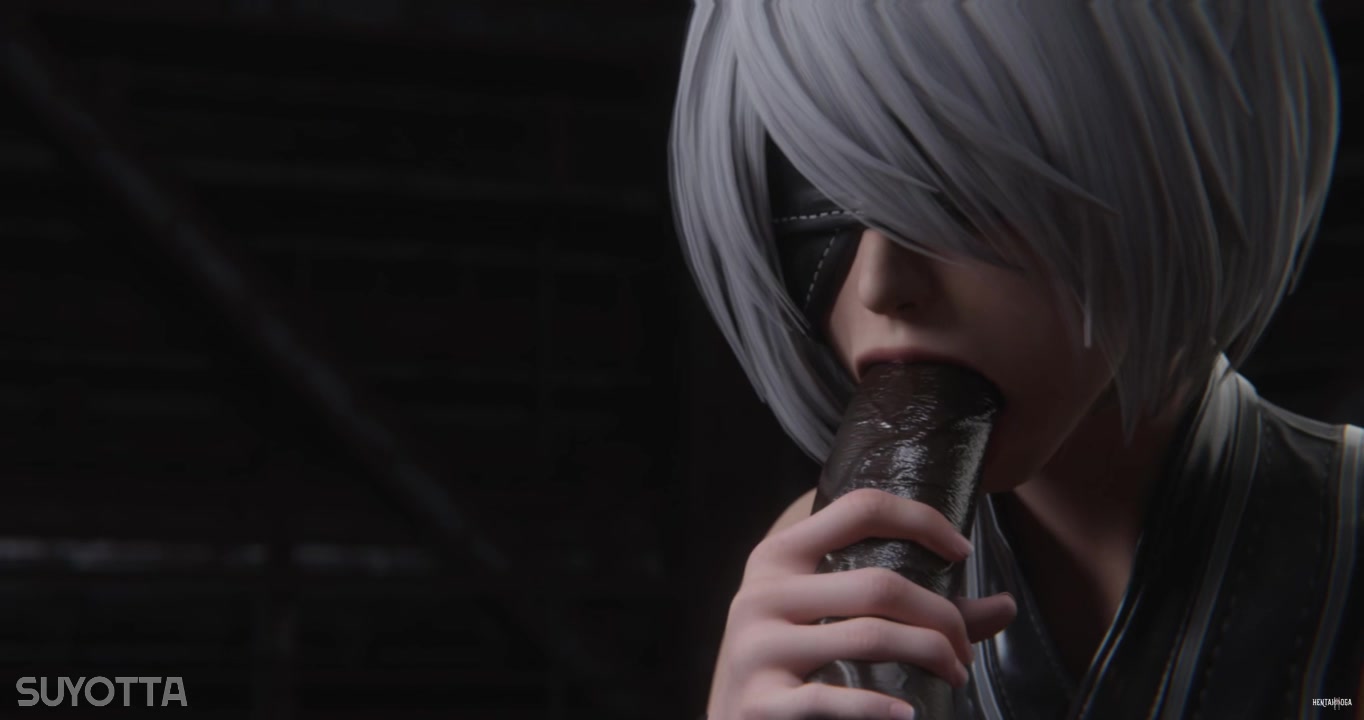 2B blowjob - Free hentai video