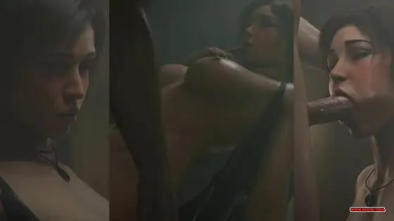 (4K) Lara Torn Top Ripped Open for Deepthroat & Standing Fuck 💦🍒 (Visualoos) - Free hentai video