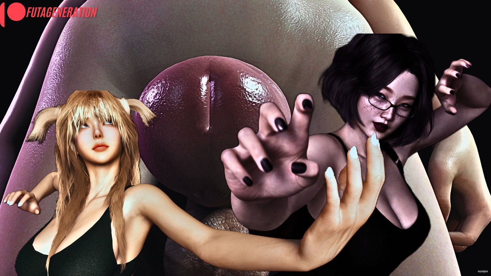 60 wild shades outside the office - Free hentai video
