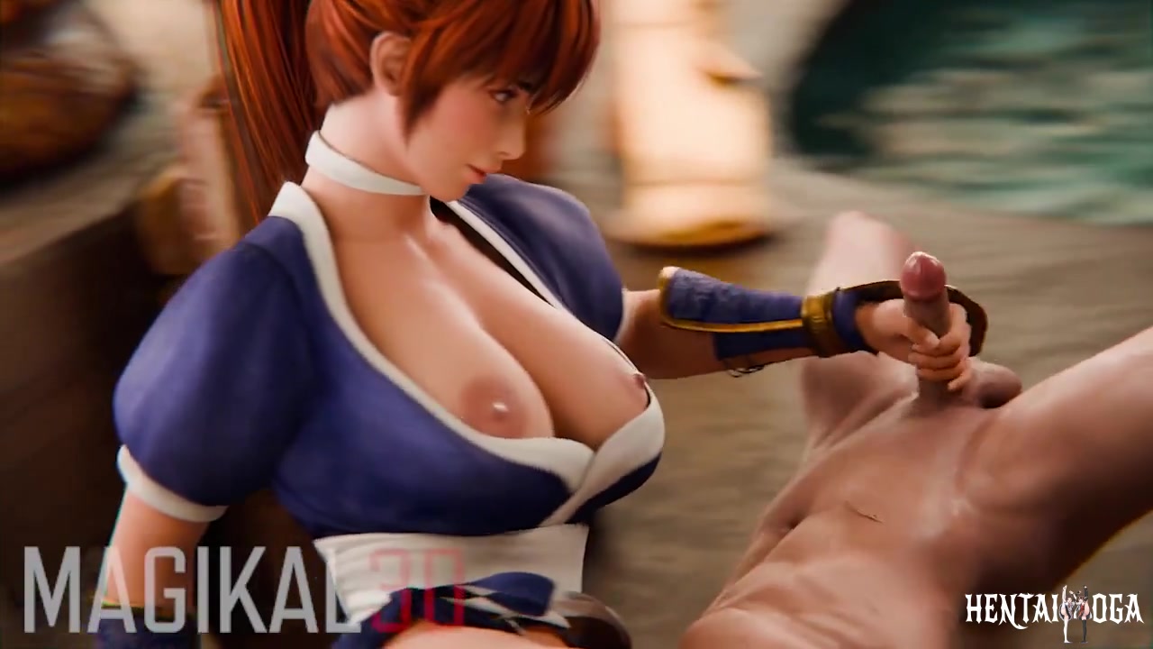 A little femdom handjob from Kasumi - Free hentai video