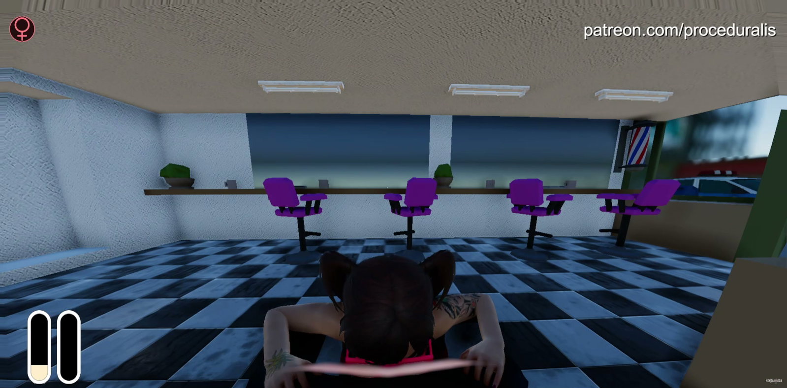 A visit to the barbershop(proceduralis) - Free hentai video