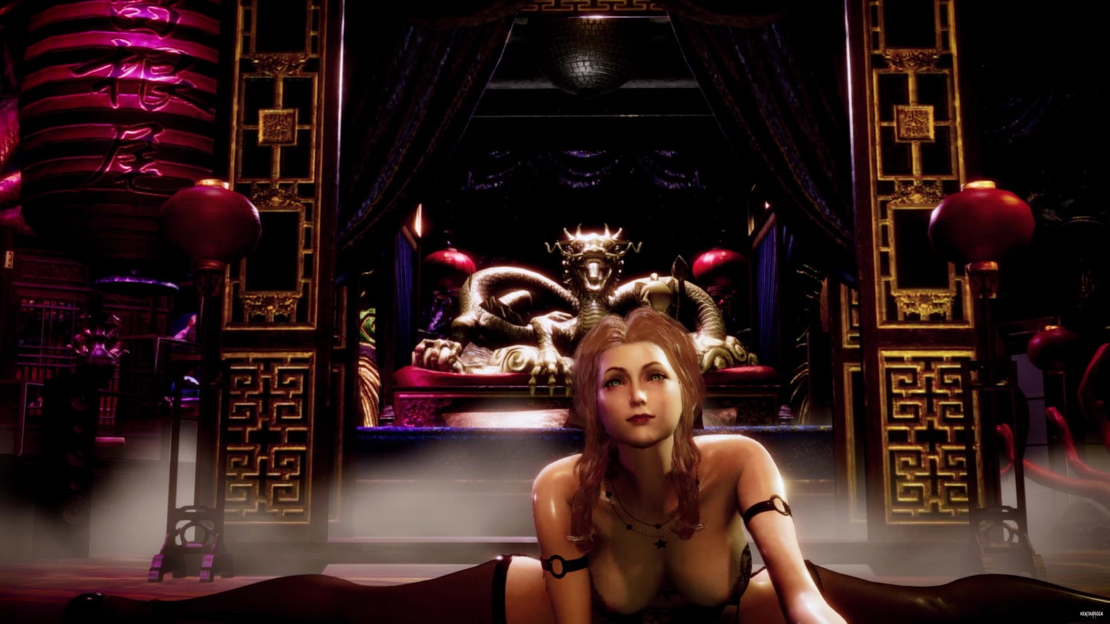 Aerith's Pole Tease to BBC Double Fuck (RealGoodStuff Production) - Free hentai video