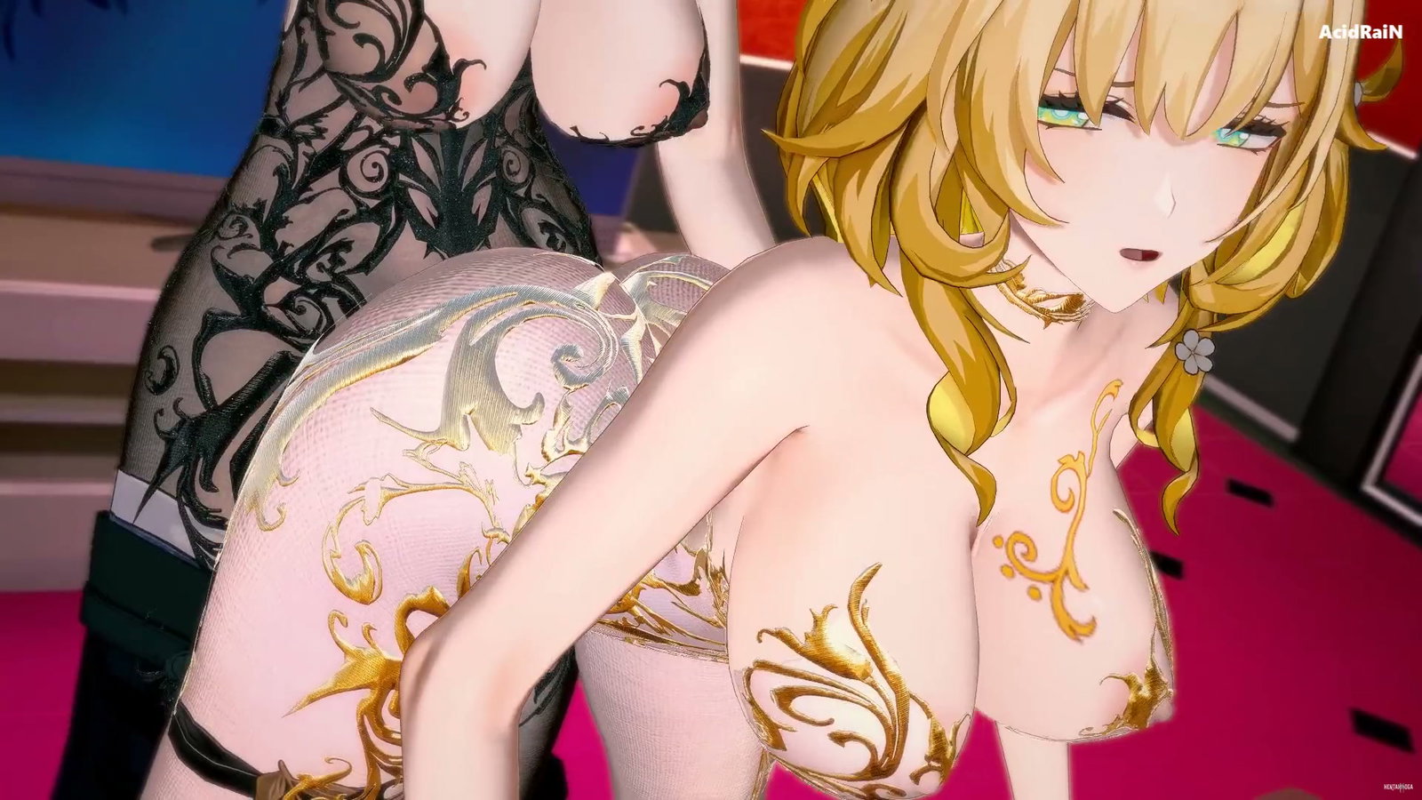 Aglaea x Futa acheron sex video (HSR) - Free hentai video