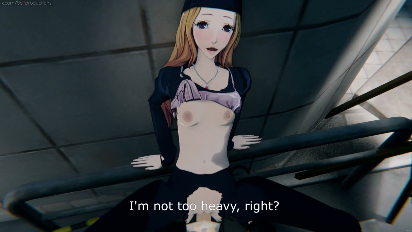 Alone with chihaya - persona 5 - Free hentai video