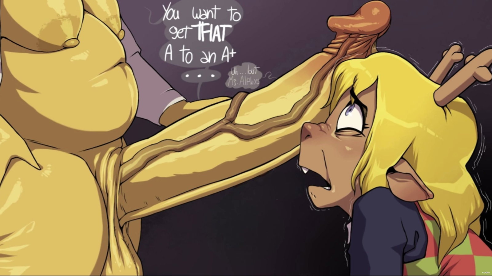Alphys & Noelle After Class (Deltarune Futanari) - Free hentai video