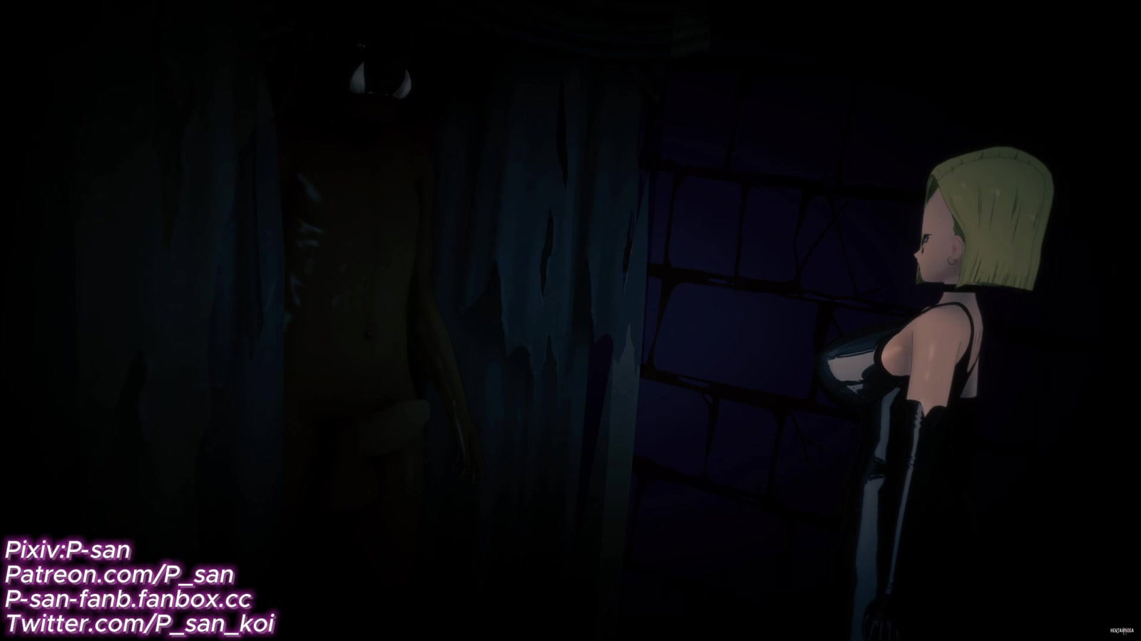 Android 18 NTR Blacked Version preview - Free hentai video