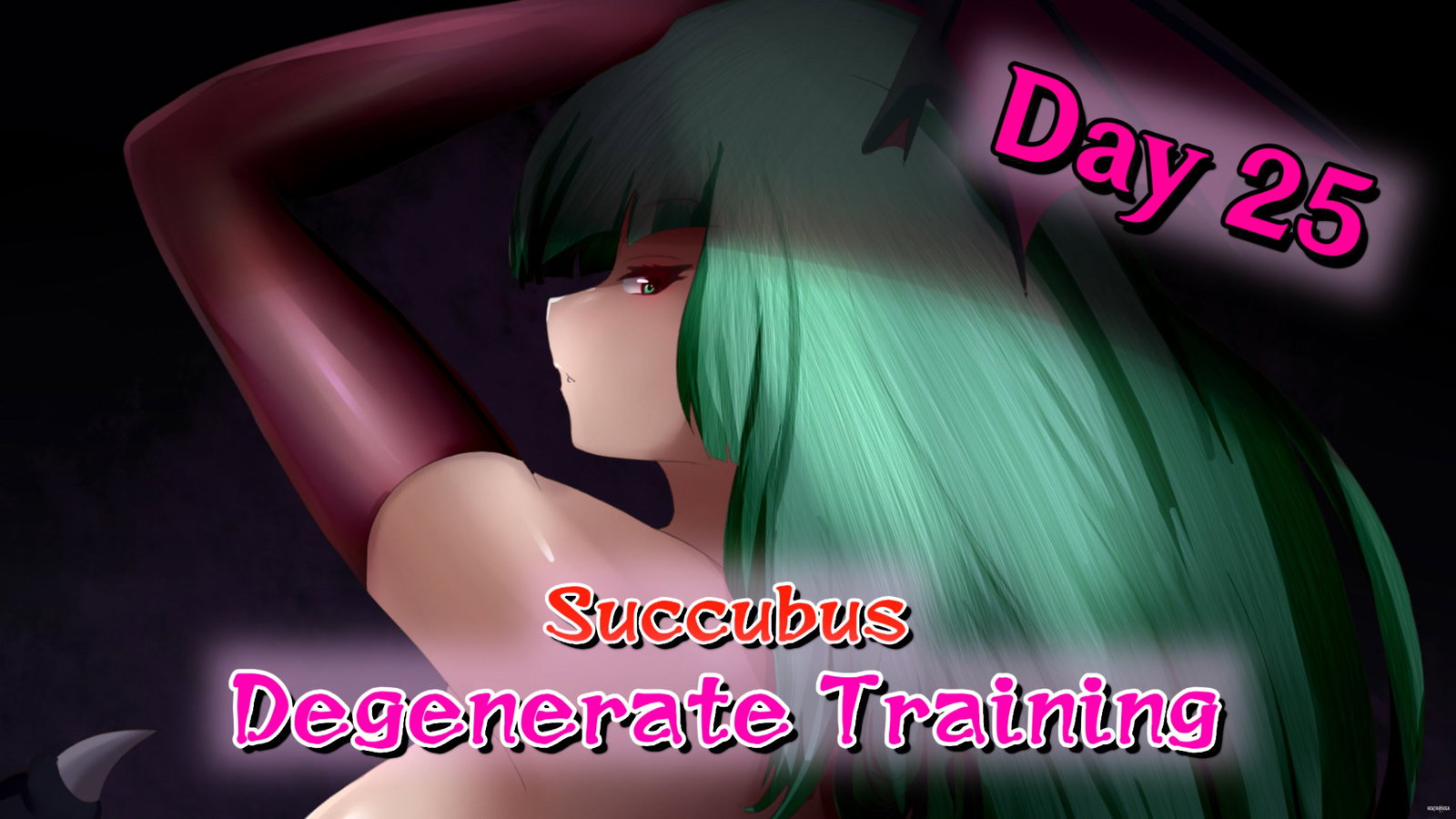(Animated and Voiced JOI) Succubus Degenerate Training Day 25 (Sissification) - Free hentai video