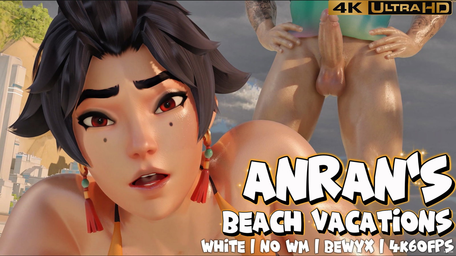 Anran Beach Vacations (White)(NO WM)(Bewyx)(4K60FPS) - Free hentai video
