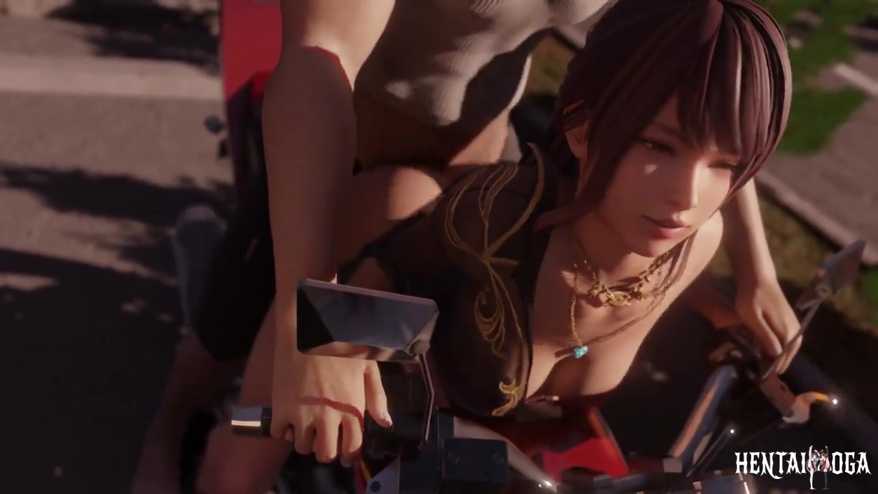 Azusa on a bike ride - Free hentai video