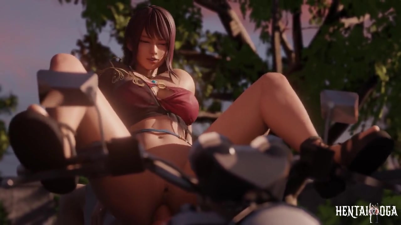 Azusa on an anal bike ride - Free hentai video