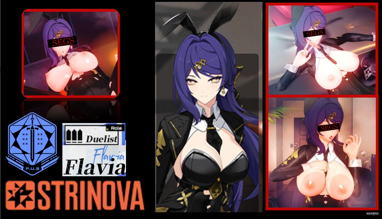 BUNNY GIRL FLAVIA (Strinova) - Free hentai video