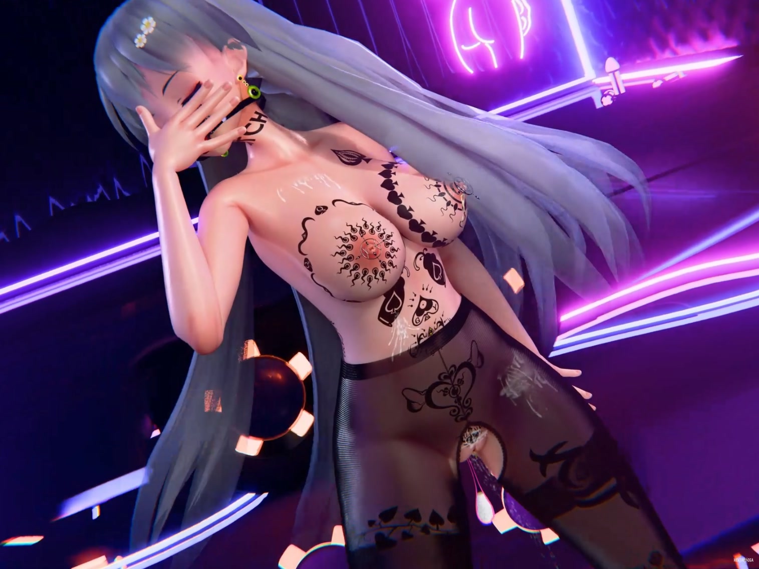 (C2) Tattoo Luo Tianyi Hot Dance - Free hentai video