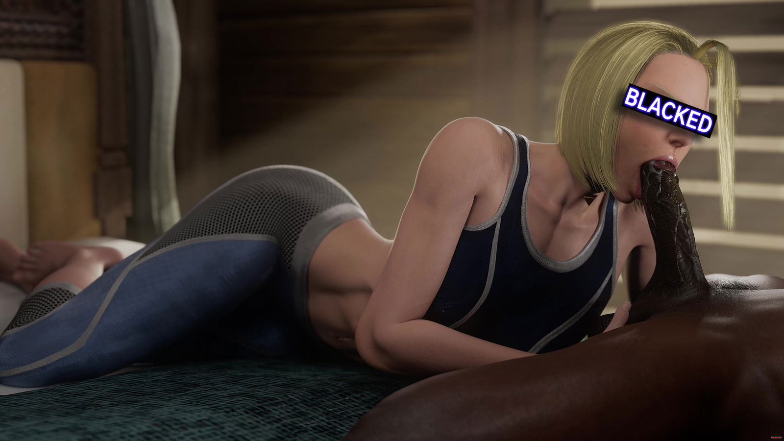 Cammy White BJ, Blacked - Free hentai video