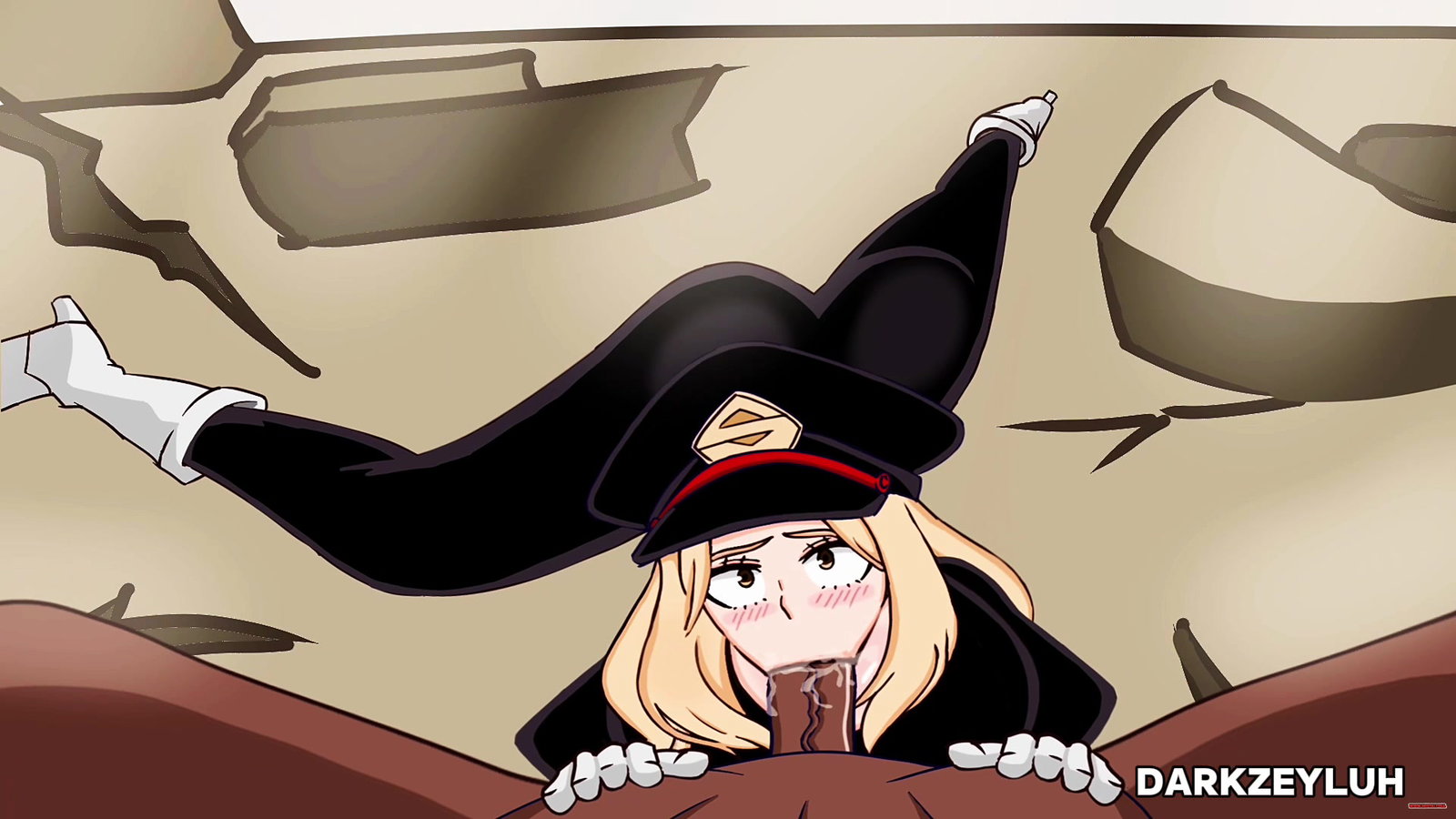 Cassie deep throat’s huge BBC - Free hentai video