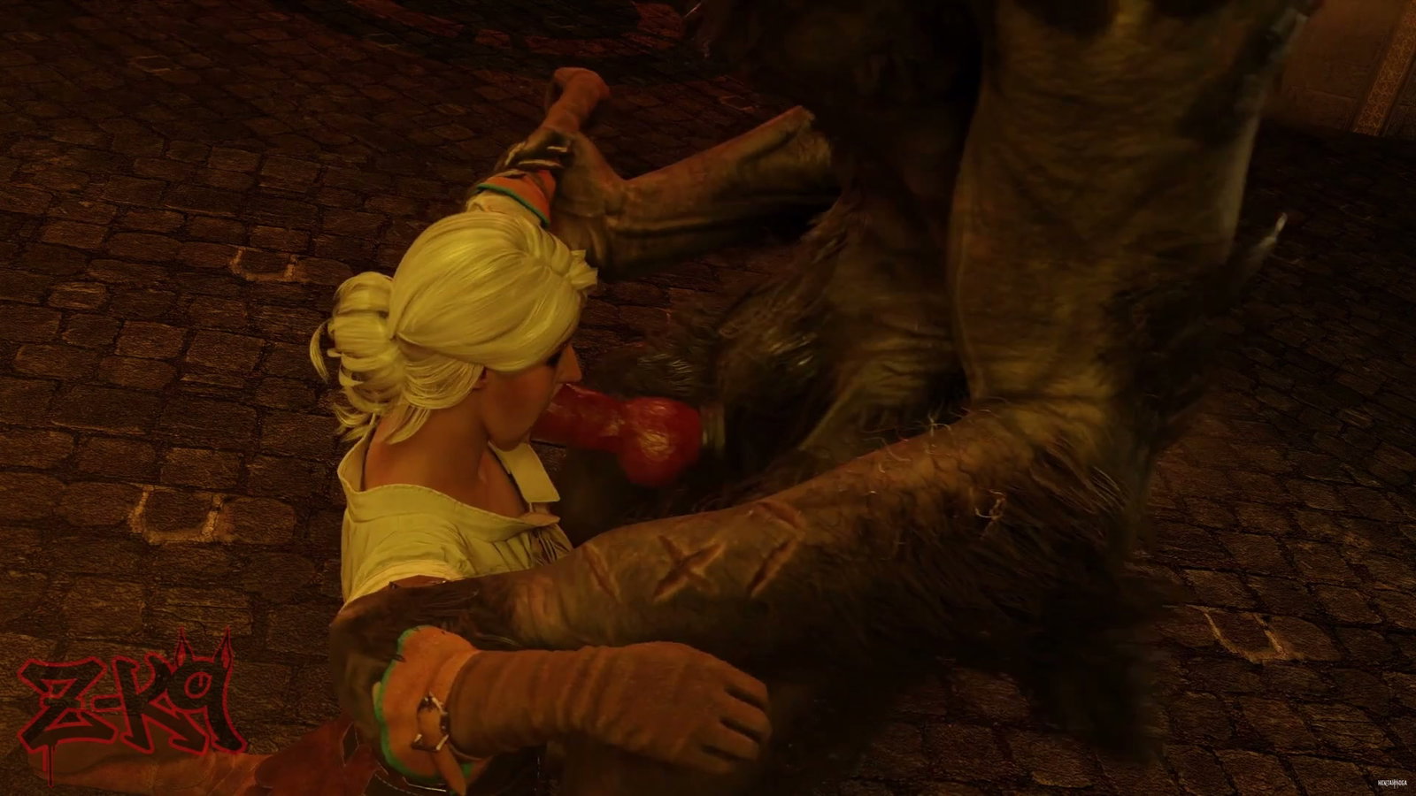 Ciri in the dungeon Part 1 (Z-K9) - Free hentai video