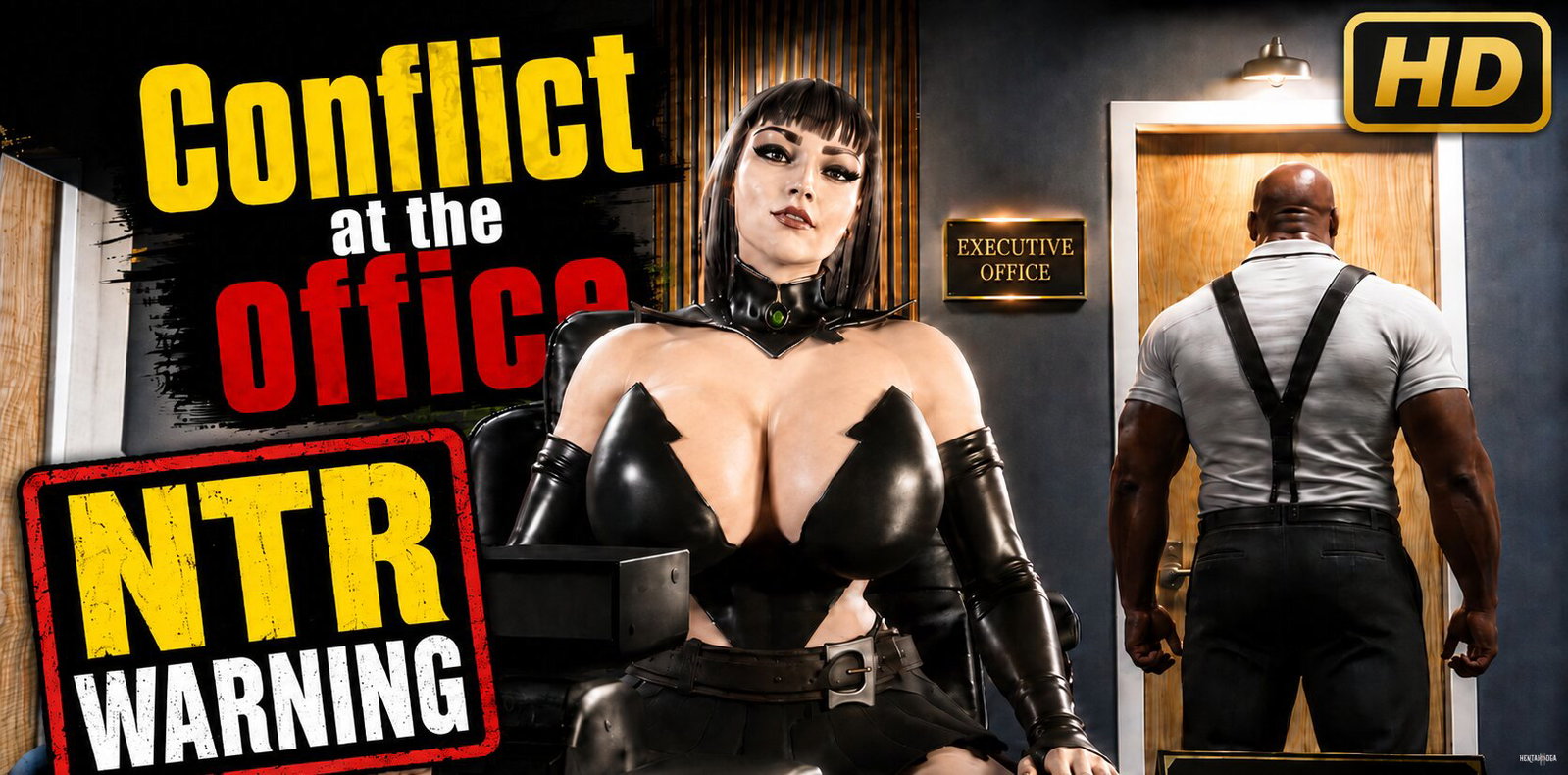 Conflict at The Office (BBC + NTR) More Scenes - Free hentai video