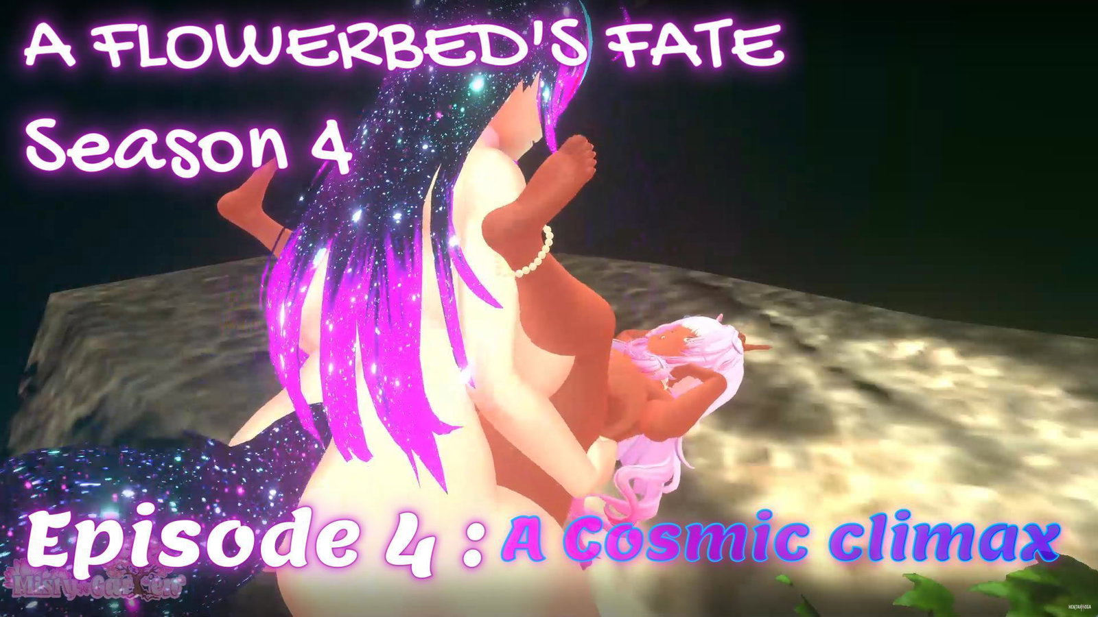 Cosmic kitsune futa fills up pink haired bimbo shortstack! | A Flowerbed's fate S3 E4 - Free hentai video