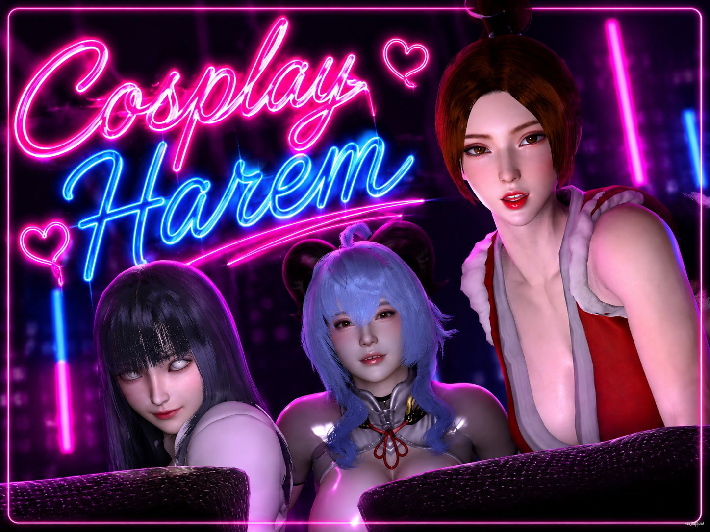 Cosplay Harem POV - Free hentai video