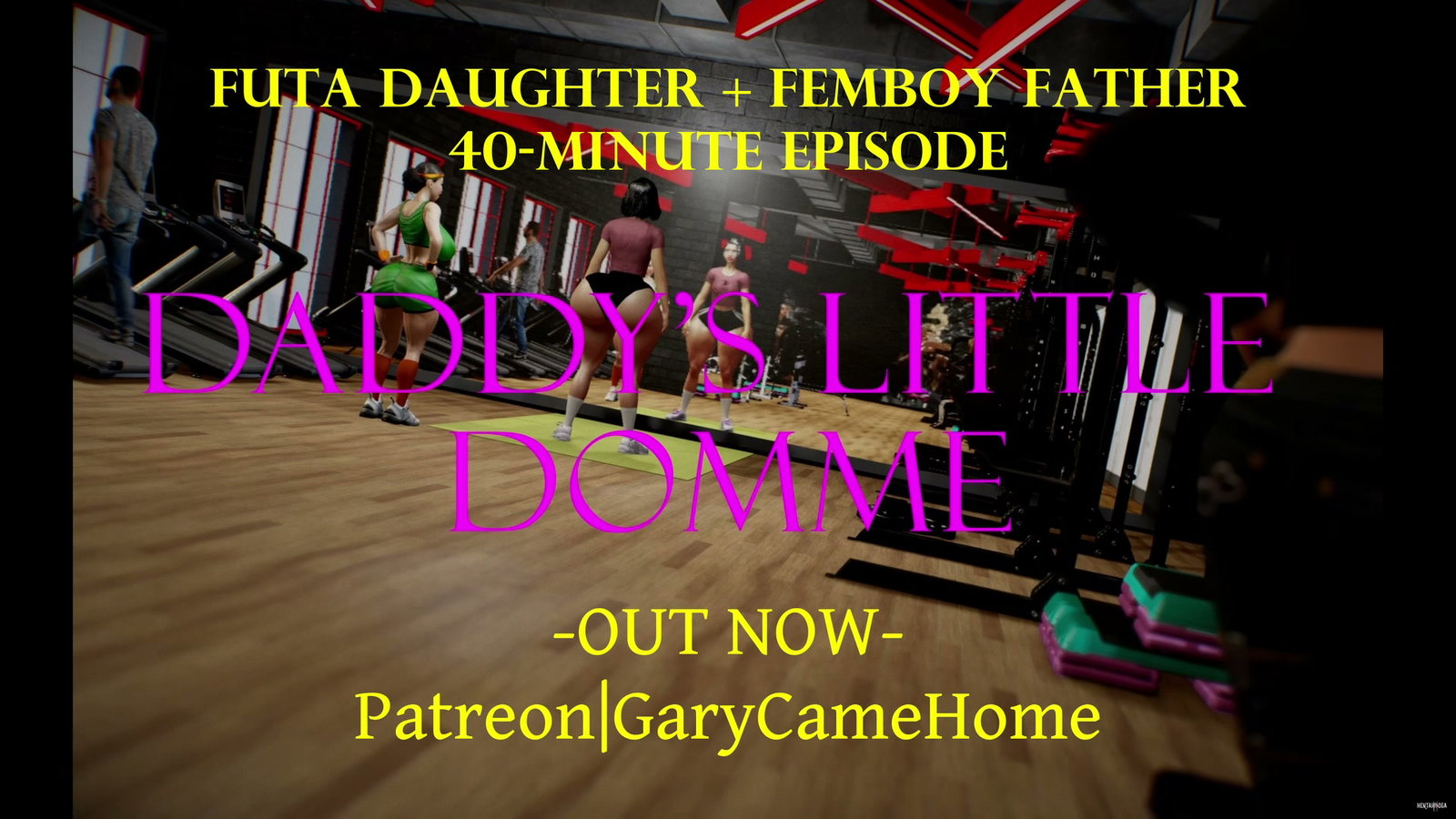 Daddy's Little Domme Trailer Futa x Femboy - Free hentai video