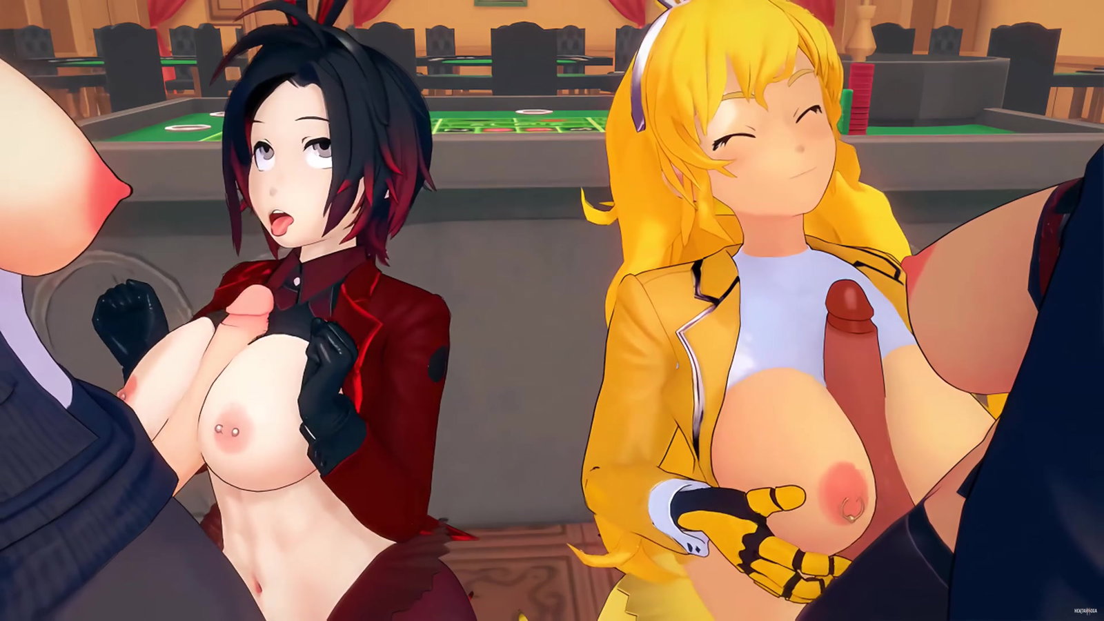 (Dezerbitch) Ruby x Yang - Bunny Jackpot - Free hentai video