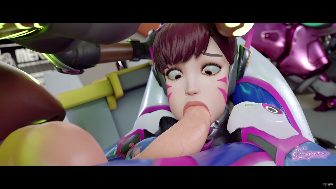 Dva get fucked and helped selfsuck by Sombra - Free hentai video
