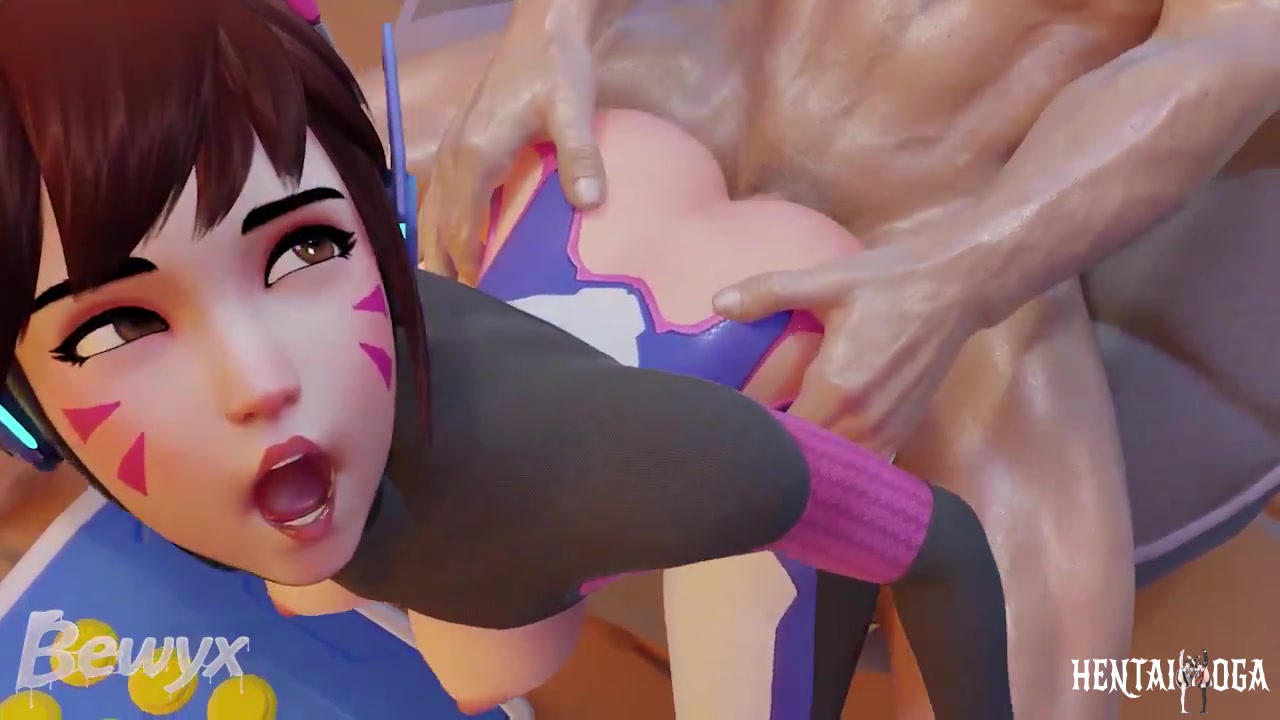 D.va got fucked from behind - Free hentai video