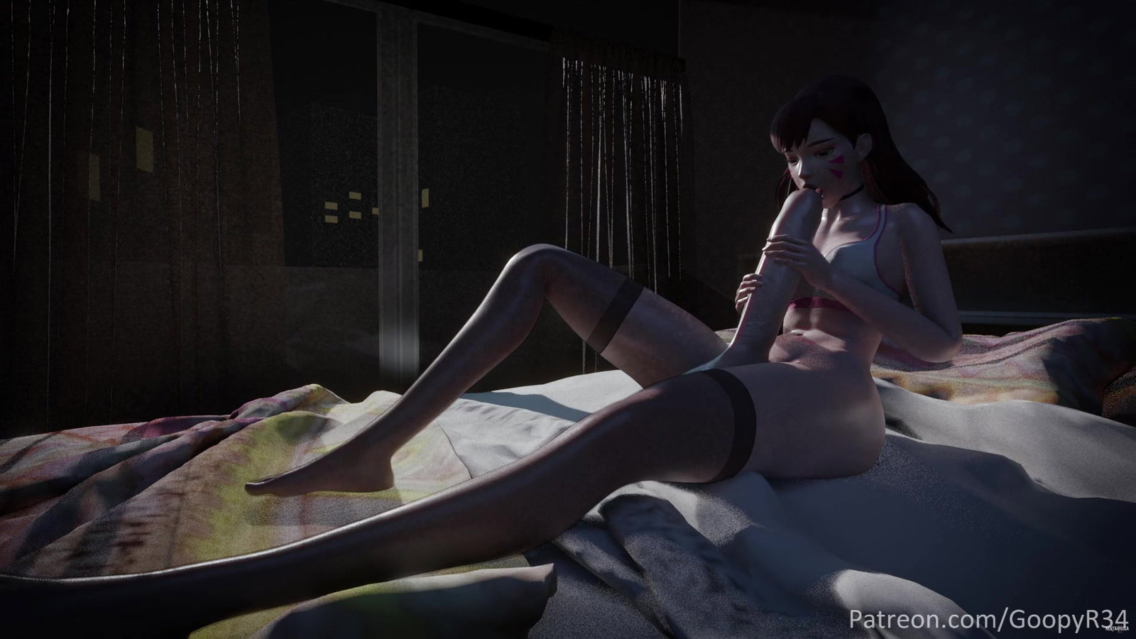 Dva Self-Love On a Rainy Night - Free hentai video