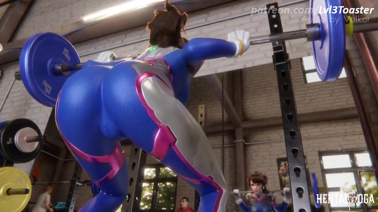D.va squatting gone wrong - Free hentai video