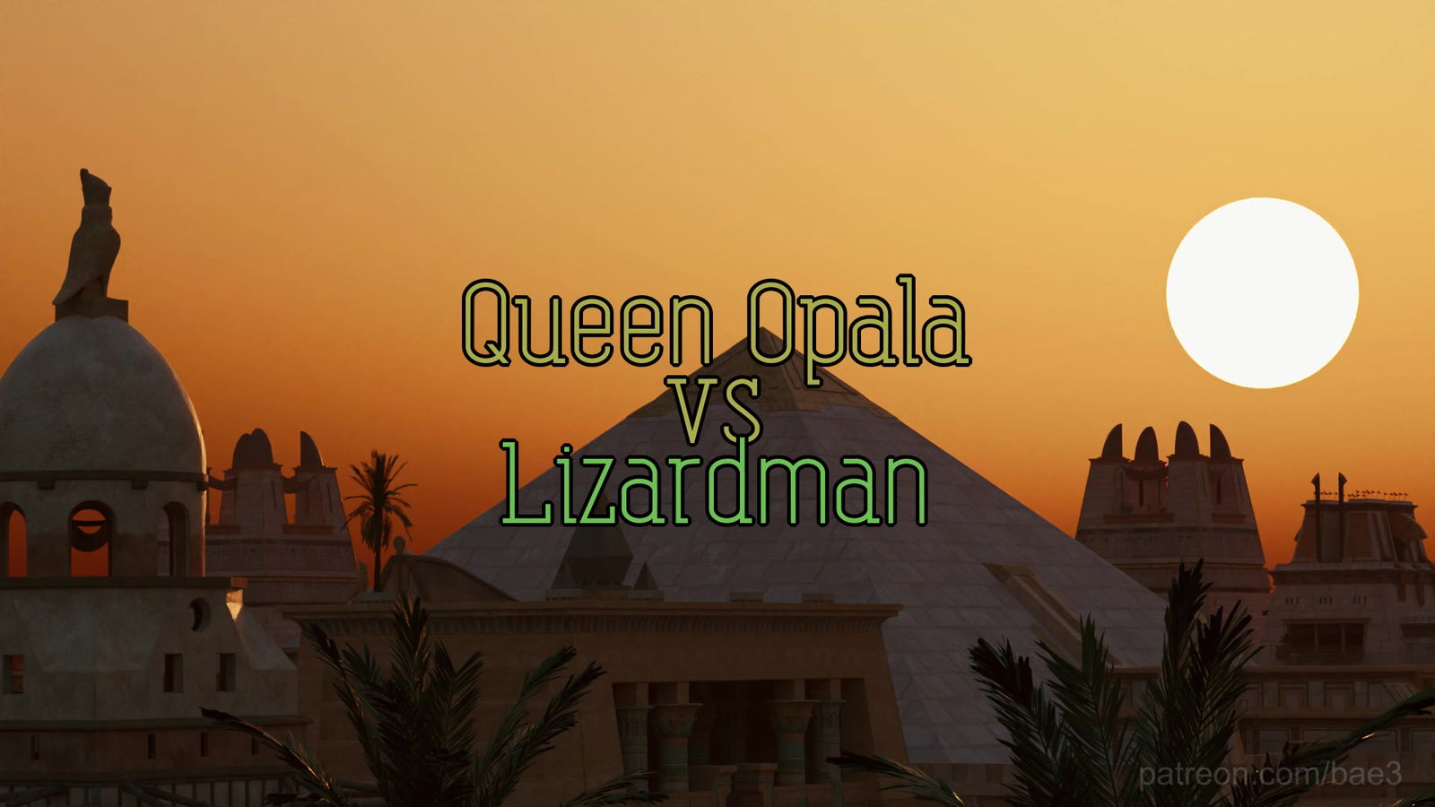 egypt queen vs monster lizardman - Free hentai video