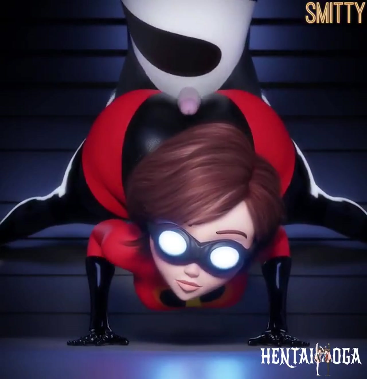 Elastigirl got hypnotized - Free hentai video