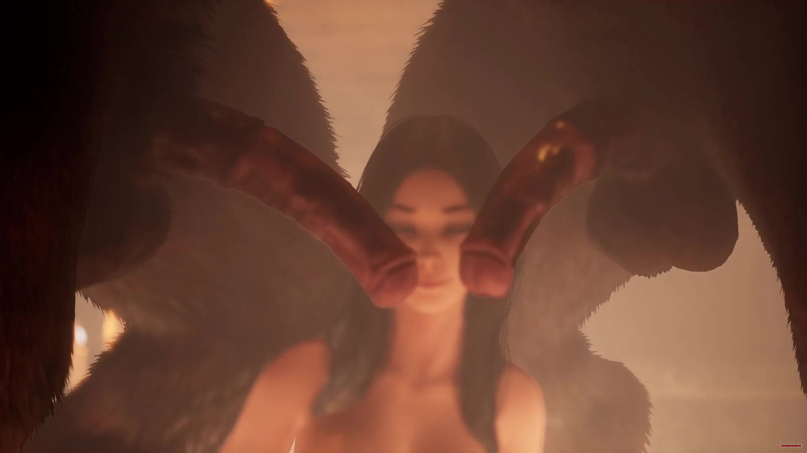 ELF WIFE FUCKS TWO MINOTAURS Wild Life - Free hentai video