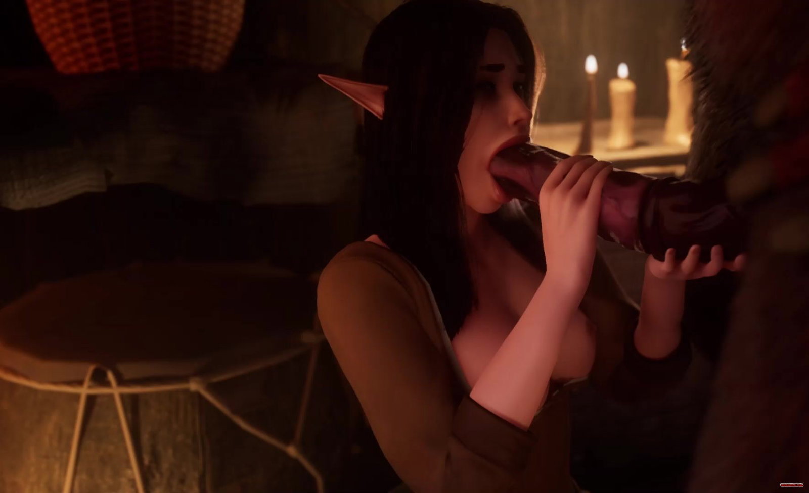 ELF WIFE SEDUCES MINOTAUR Wild Life - Free hentai video