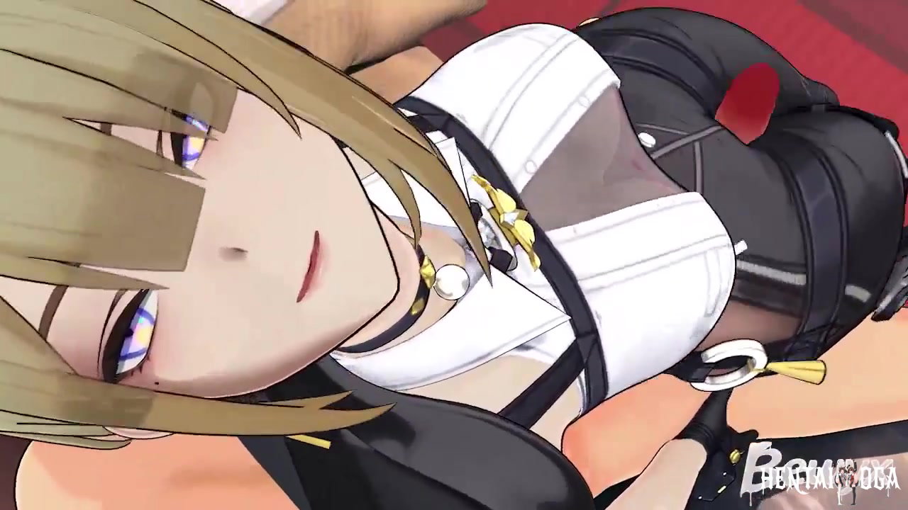 Eve giving a thighjob closeup - Free hentai video