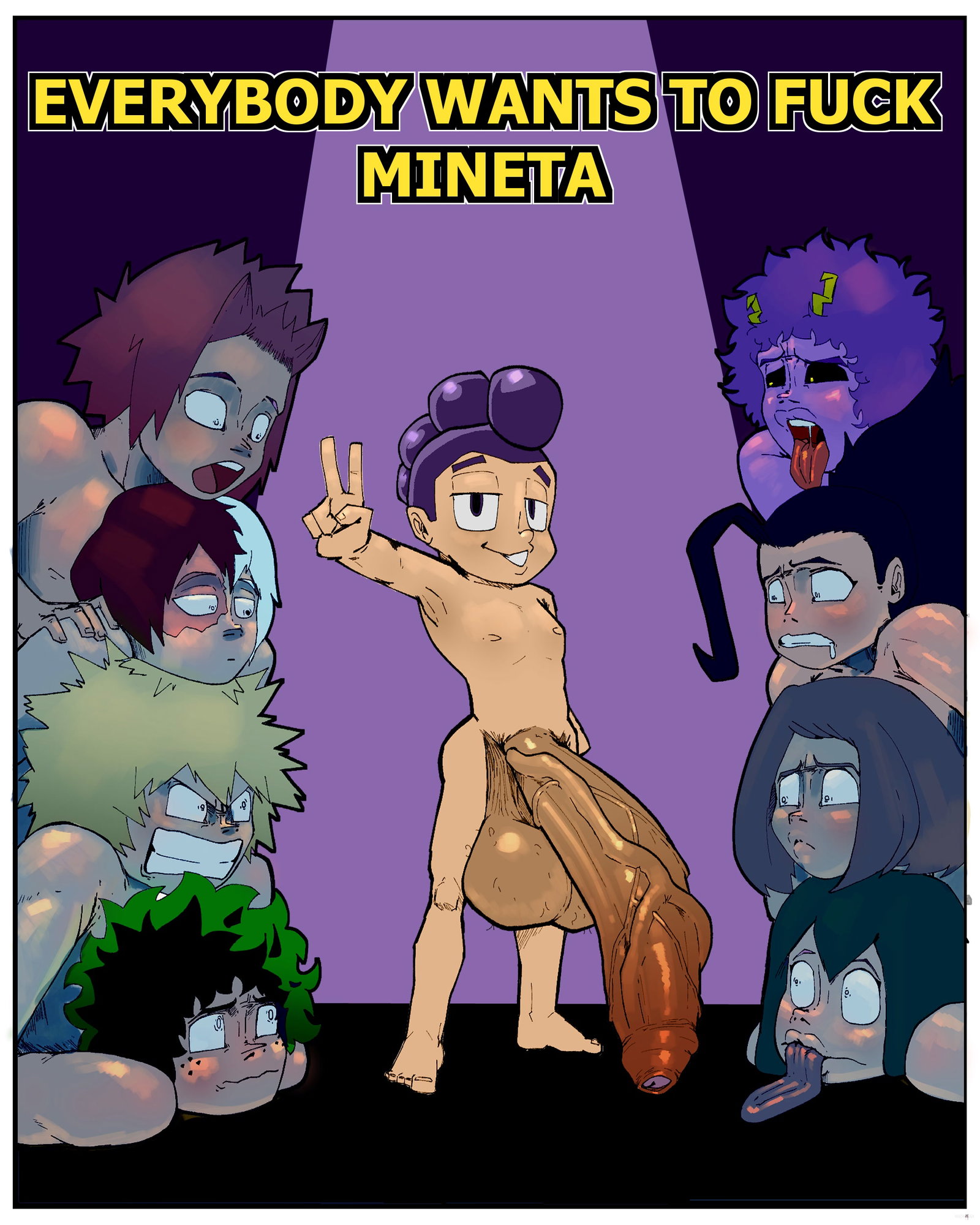 Everybody Wants To Fuck Mineta (My Hero Academia) - Free hentai video