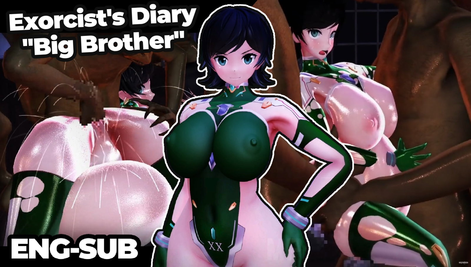 Exorcist's Diary - "Big Brother" (MP-7L) (ENG-SUB) - Free hentai video