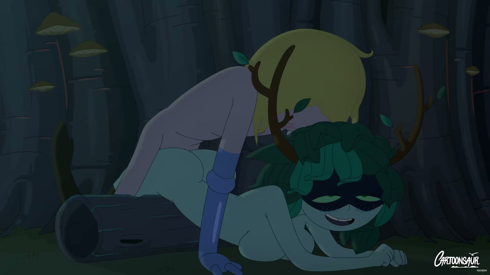 Finn cracking Huntress - Free hentai video