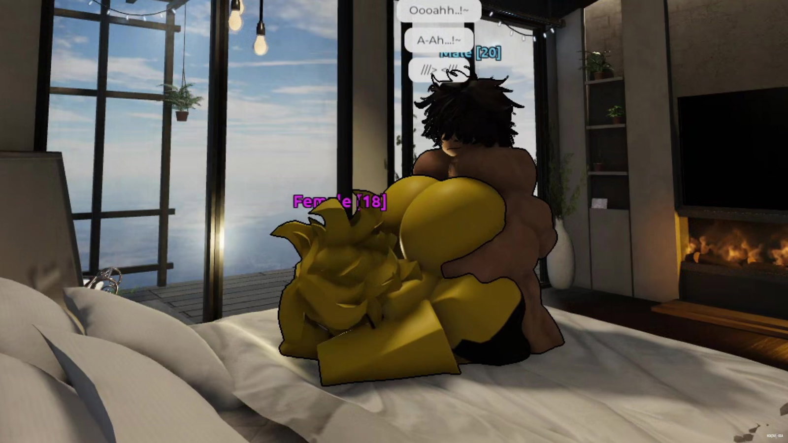 Fucking randoms girls in Roblox condos Ep 1: The Noobie Slut - Free hentai video