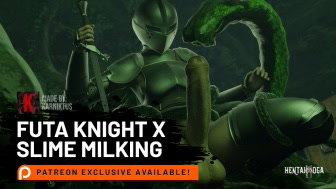 Futa Knight x Slime Milking - Free hentai video