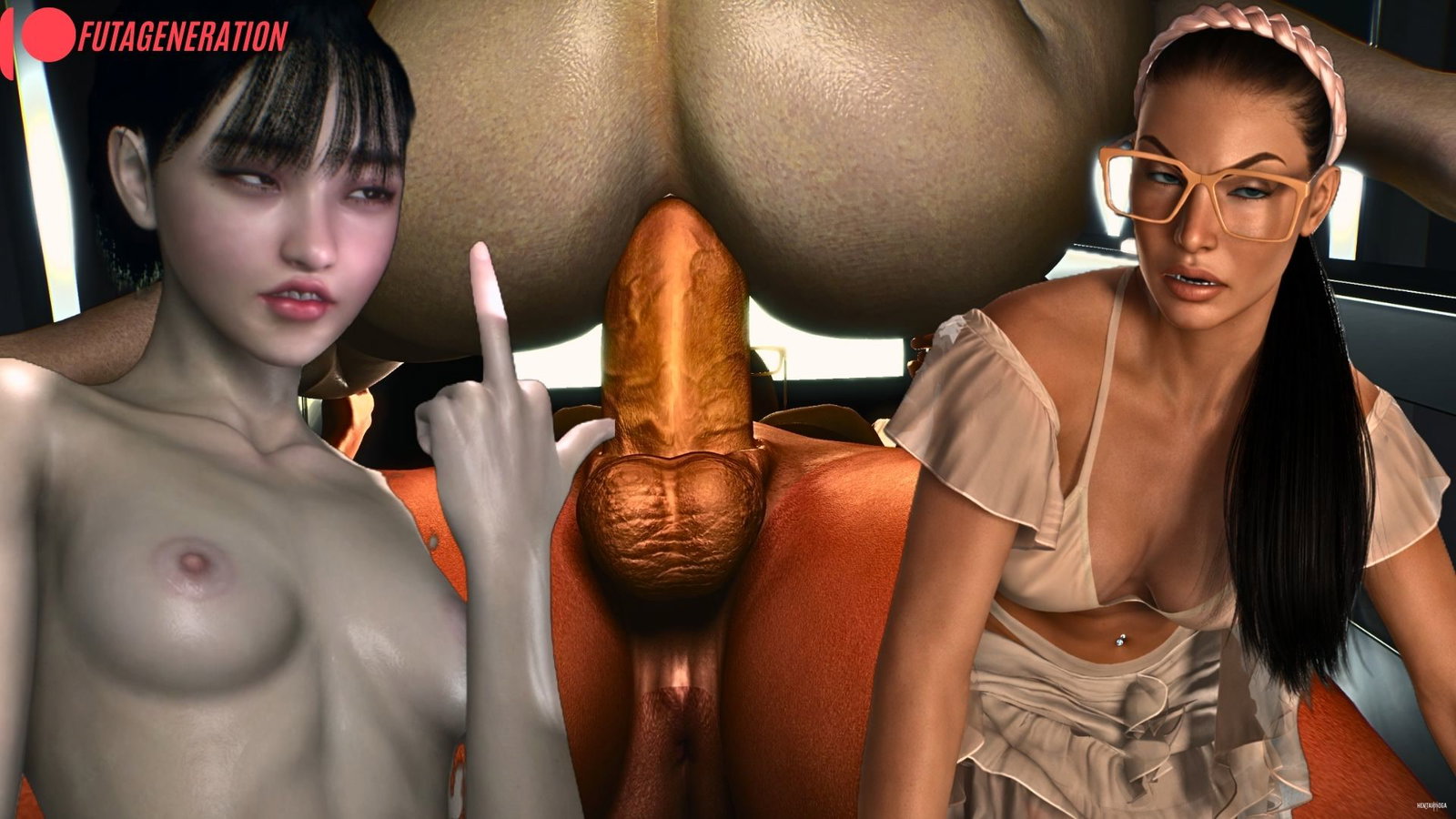 FUTA MILF ON ASIAN SLUTTY - Free hentai video