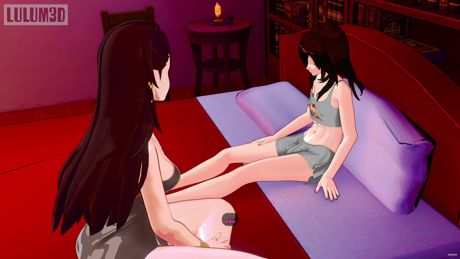 Futa Mom and Son Forced to Fuck Each Other for Rent - Free hentai video