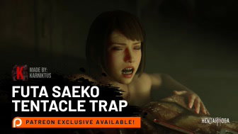 Futa Saeko Tentacle Trap - Free hentai video