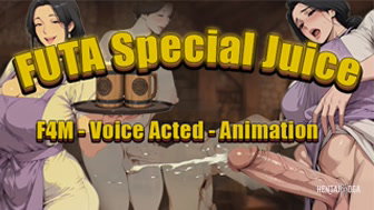 Futa Special Juice - (Voice Acted) (F4M) (CEI) (Roleplay) (Futa on Male) (Animated) - Free hentai video
