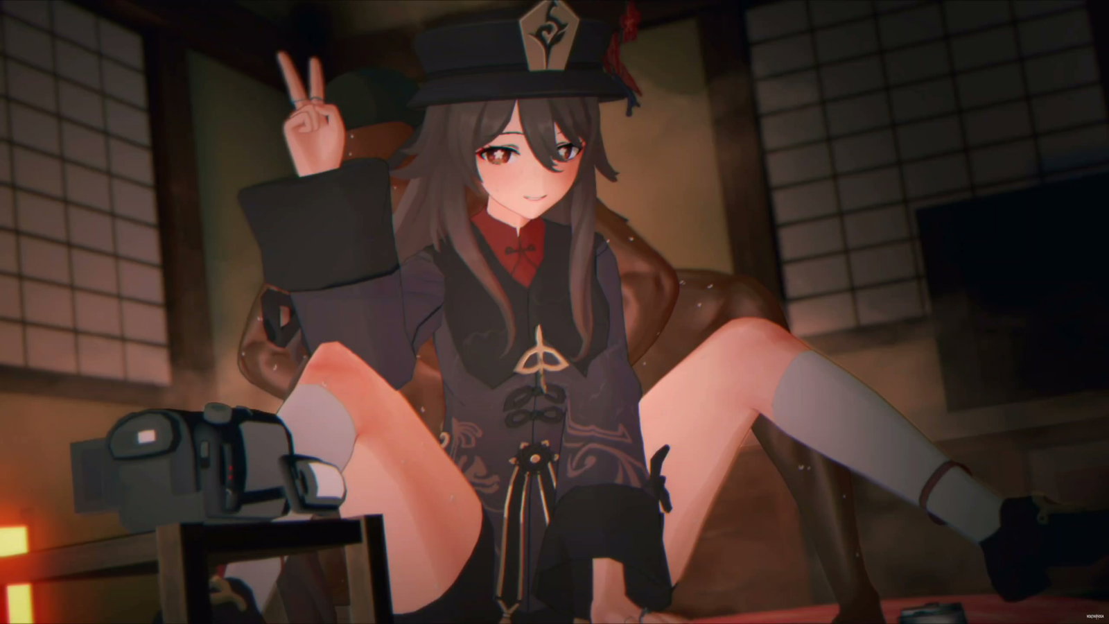 Genshin Impact - Hutao's AV photography - Free hentai video