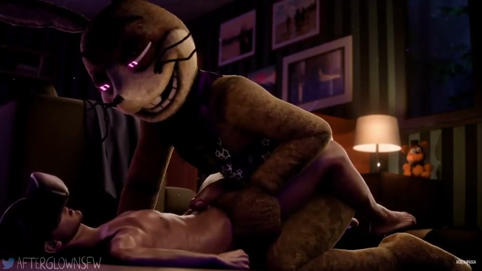 Glitchtrap Fucks Him - Free hentai video