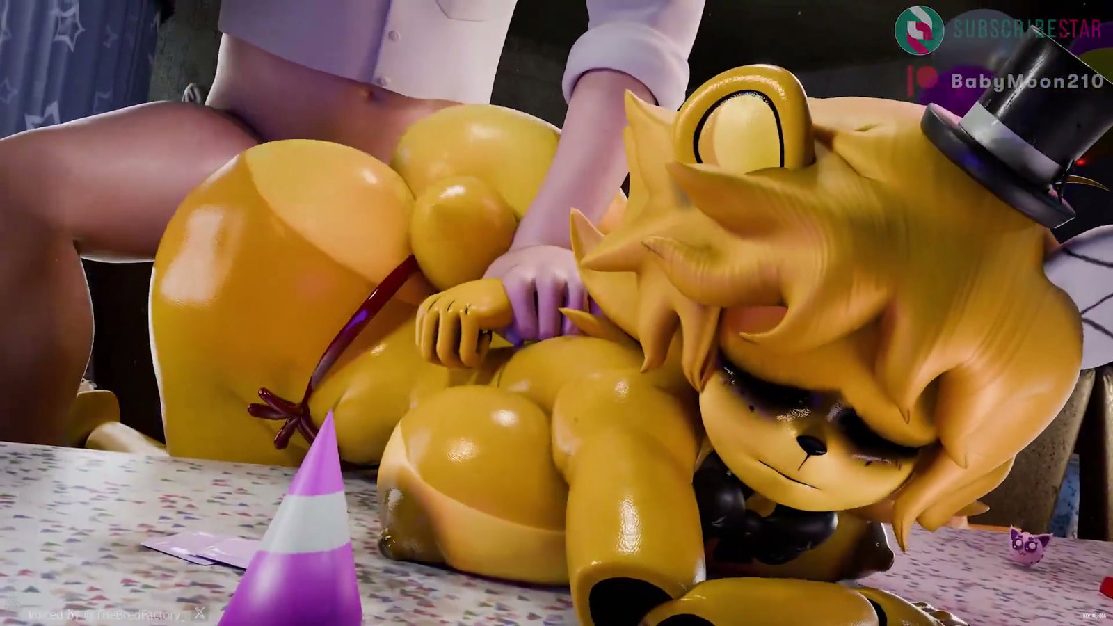 Golden Freddy DoggyStyle POV - Free hentai video