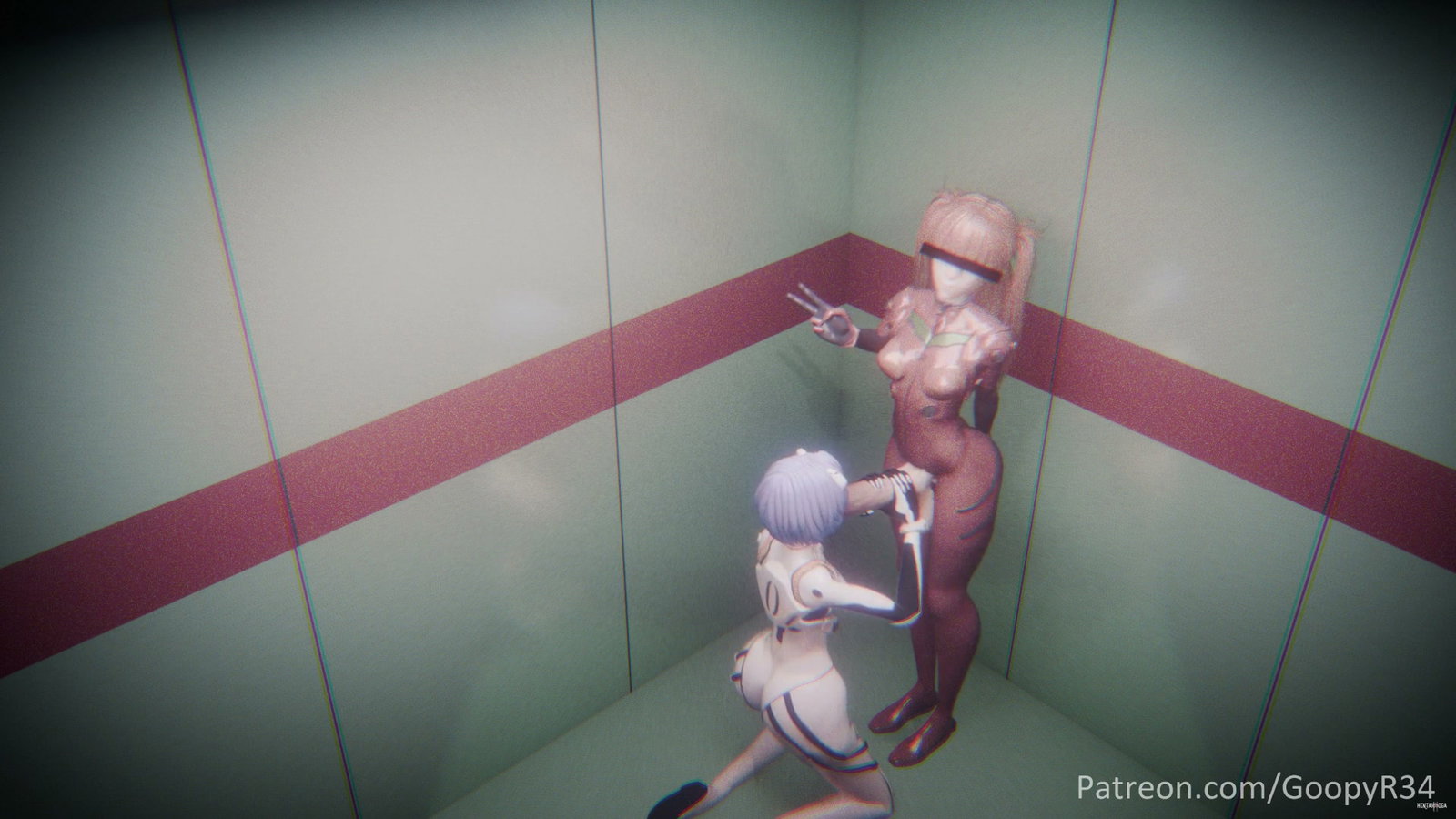 (GoopyR34) Different Kind Of Elevator Scene. - Free hentai video