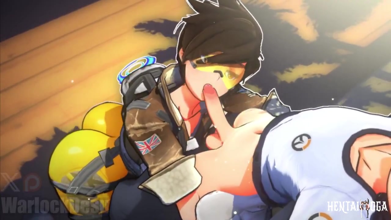 Got caught by Tracer - Free hentai video