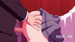 Guilty Hole 3 - Teacher gives a busty girl in glasses - Free hentai video