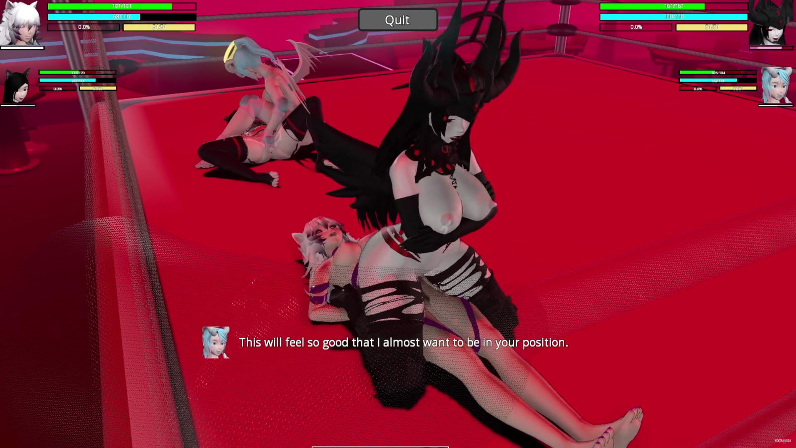 HRSL: Lopo and Taylor vs Kelly and Nepthys Orgasm Overload - Free hentai video